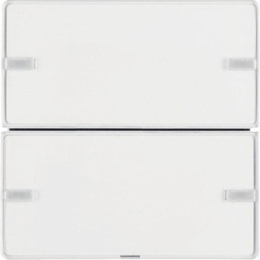 Tastsensor 2-fach Komfort KNX Q.1/Q.3 polarweiß samt 