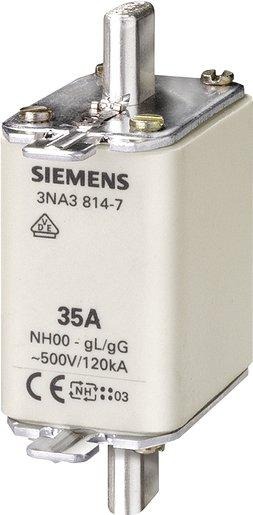 NH-Sicherungseinsatz mit Stirnkennmelder Gr.00 35A AC500V/DC250V 