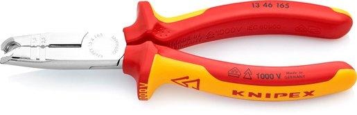 VDE-Abmantelungszange 165 mm VDE isoliert, Zange verchromt 