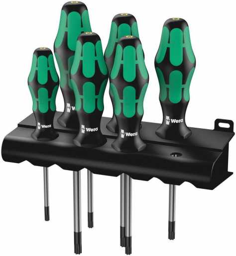 TORX BO-Schraubendrehersatz mit Bohrung Satz 6-teilig 