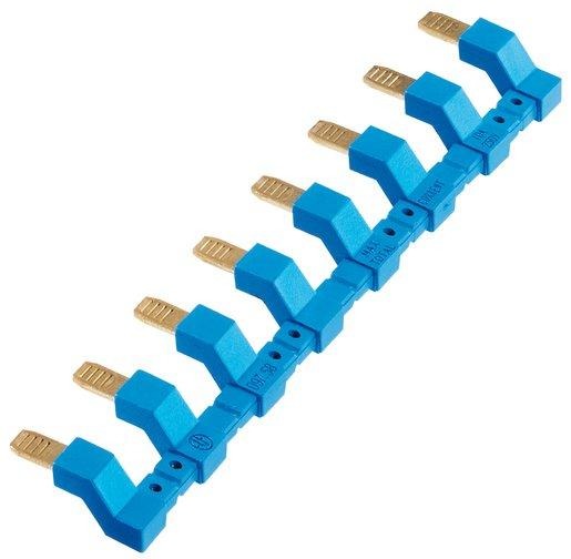 Verbindungsbrücke blau 8-polig max. 10 A für Fassungen 95.P3 95.P5 uvm 