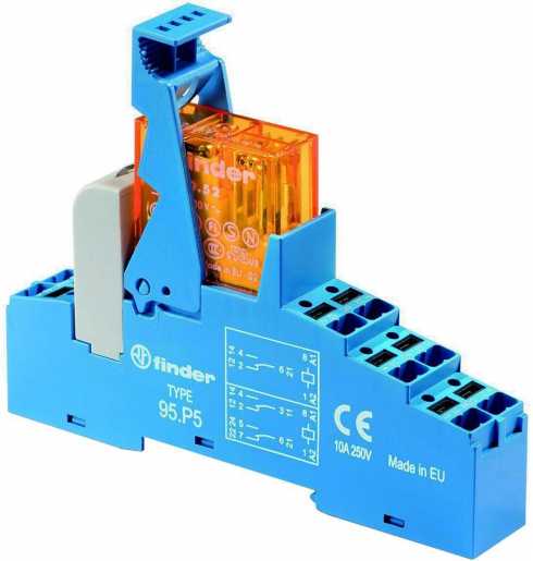Koppelrelais mit Push-In-Klemmen 2 Wechsler 8 A Spule 230 V AC 