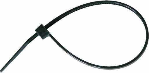 Kabelbinder schwarz UVplus aus Polyamid 150 x 3,3 mm 