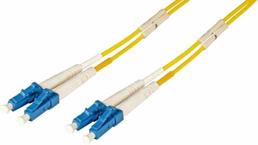 LWL Patchkabel Duplex Jumper LC / LC 9 / 125µ 0,5 m OS2 LSZH gelb 