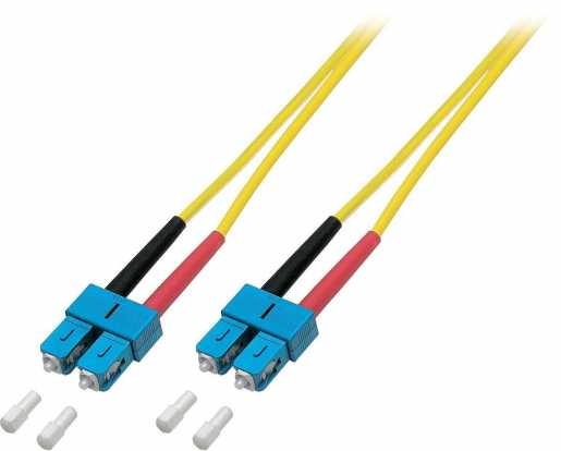 LWL Patchkabel Duplex Jumper SC / SC 9 / 125µ 5 m OS2 LSZH gelb 