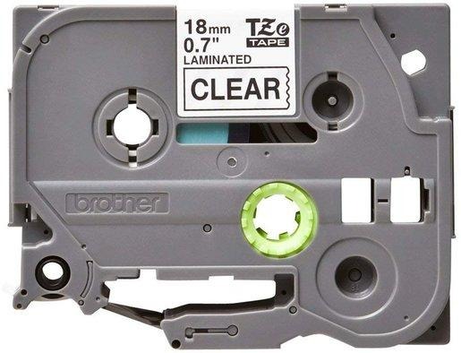 Schriftbandkassette TZe-141 schwarz auf transparent 18mm 8m 