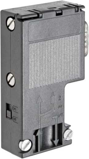 Anschlussstecker für PROFIBUS bis 12 MBit/S 90Grd Kabelabgang 15,8x64x 