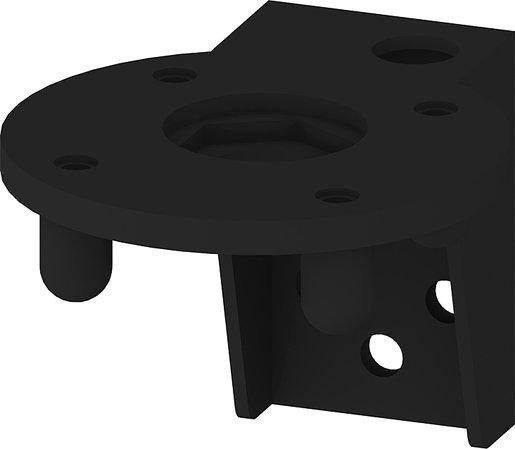 Winkel für FUSSMONTAGE Zub. für Signalsäulen D=70mm 