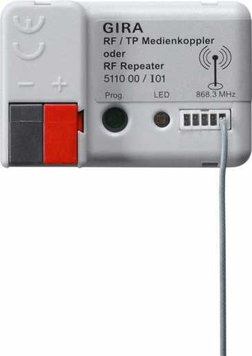 RF / TP Medienkoppler / RF Repeater KNX 