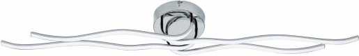 Wand/Deckenleuchte RONCADE 40W LED SPIRALE chrom/weiß 