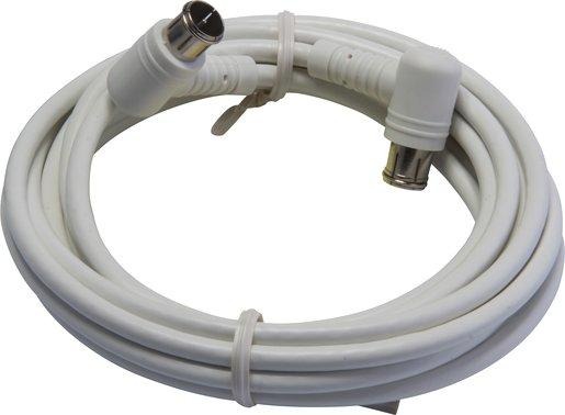 Sat Anschlusskabel 1,5 m mit Quick-F-Winkelstecker 100dB 