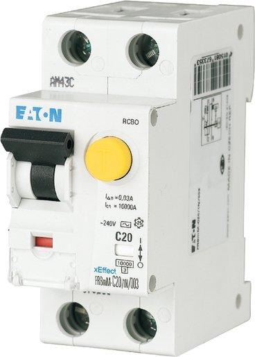 FI/LS Kombischalter 16 A 100 mA LS-Kennline-C 1p+N FI-Char: AC 