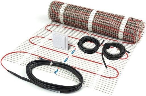 Mat Dünnbett Heizmatte Set mit WLAN-Thermostat DEVIreg Smart 0,5 x 12 m 900W 