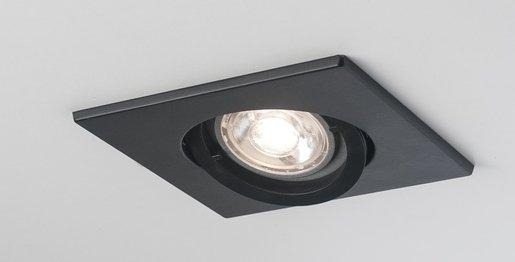 SERIE 4236 HV Einbaustrahler quadratisch 1xGU10 max.50W schwarz 