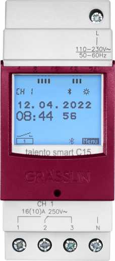Digitale Zeitschaltuhr Talento smart C15 1 Kanal 