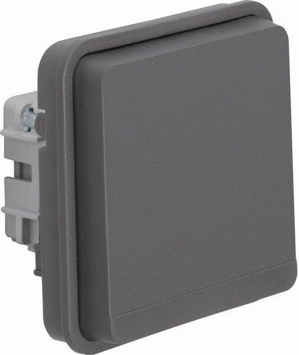 Steckdosen-Einsatz SCHUKO IP55 W1 grau 