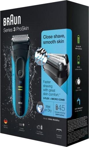 Folienrasierer Series 3 - ProSkin 3045 Wet&Dry mit Tasche 