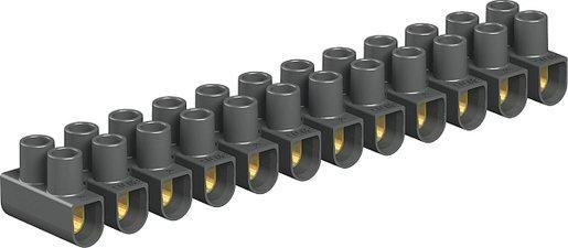 Reihenlüsterklemme 6,0mm² schwarz 
