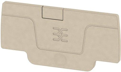 Abschlussplatte rastbar dunkelbeige 