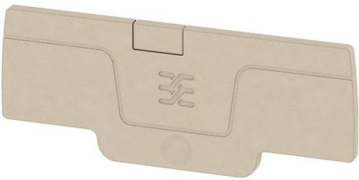 Abschlussplatte 1,5 rastbar dunkelbeige 