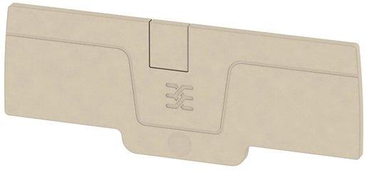 Abschlussplatte 4 rastbar dunkelbeige 