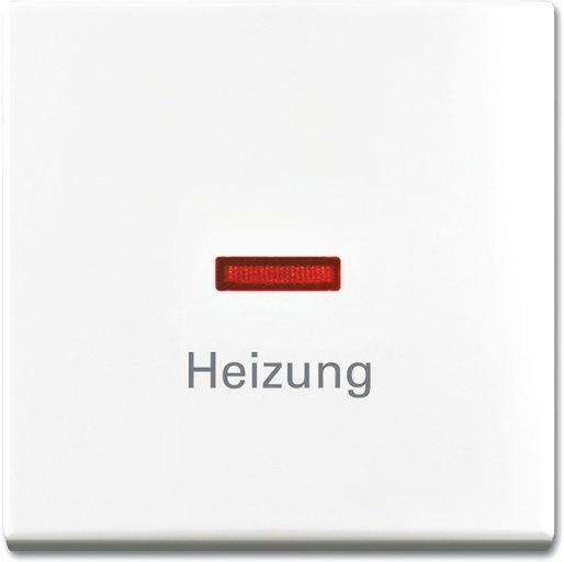 Wippe mit Aufdruck Heizung mit kleiner roter Kalotte 