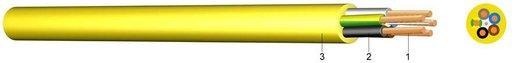 PVC Baustellenleitung K35 XYMM-J 3x1,5 gelb 200m Trommel 