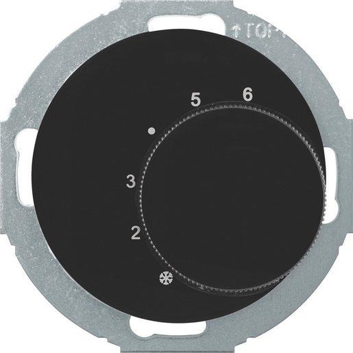 Raumtemperaturregler mit Wechsler Serie R Classic schwarz 
