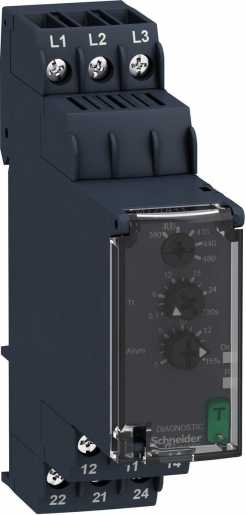 Netzüberwachungsrelais Phasenfolge und Asymetrie 380 - 480 V AC 2W 