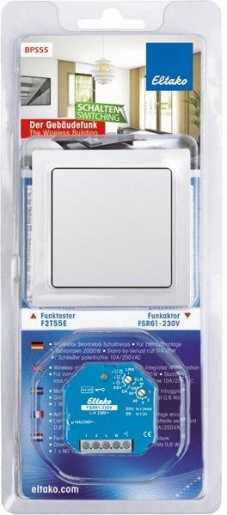 Blister Pack aus Funktaster F2T55E und Funktaktor FSR61-230V 