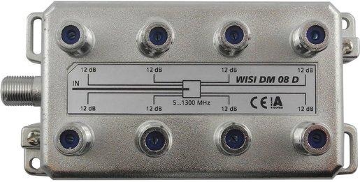 8-fach F-Verteiler 5-1300 MHz 