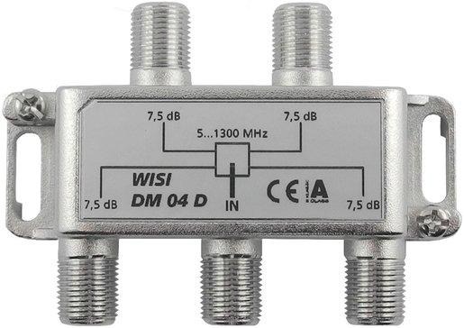 4-fach F-Verteiler 5-1300 MHz 
