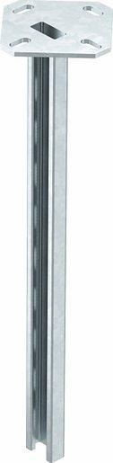 Hängestiel mit angeschweißter Kopfplatte Stahl tauchfeuerverzinkt 41x21x800 mm 