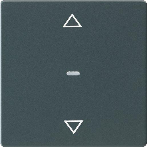 Abdeckung für Tastsensor-Modul 1fach mit Pfeil-Symbol Q.x anthrazit 