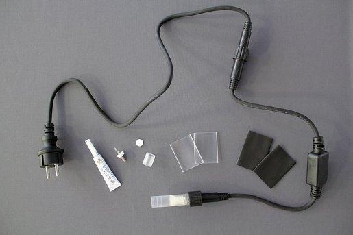 Anschluss-Set LED Lichtschlauch EU Stecker AC/DC 