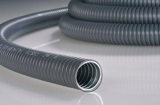 HelaGuard Metall-Schutzschlauch mit Kunstoffmantel PCS25-GS/PVC 25M schwarz 