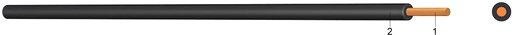 PVC Aderleitung YSF 0,5 schwarz 250m SPULE 