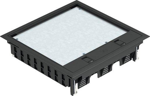 Geräteeinsatz für Universalmontage PC/ABS graphitschwarz 9011 