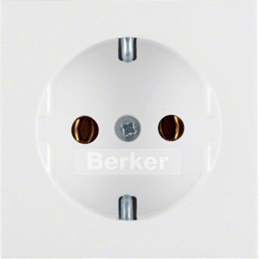 Zentralstück für Steckdose 47238989 und 41238989 S.1/B.x polarweiß glänzend 