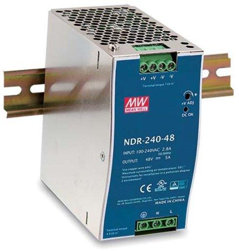 Schaltnetzteil für DIN - Schienenmontage 230 VAC / 24 VDC / 10 A 