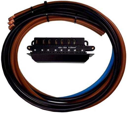 ADOCK DUO-Steckleiste 3P+1N-SET 10mm² 1m/1m 