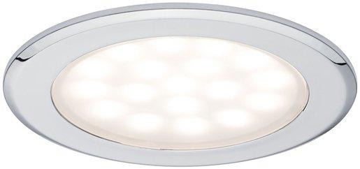 Möbel Einbauleuchte Set rund LED 2x2,5W 6VA 3000K Chrom/Alu 