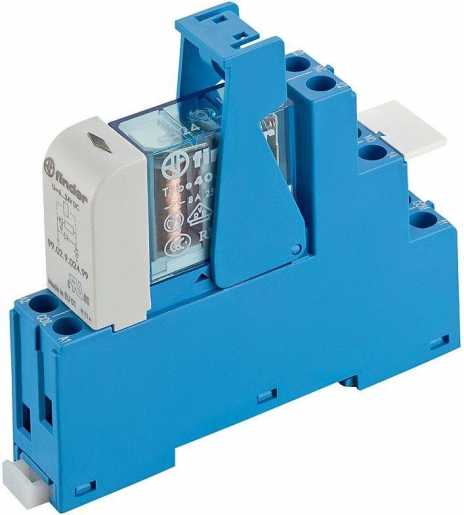 Koppelrelais Schraubanschluß 2 Wechsler 8 A hartvergoldet Spule 24 V DC sensitiv 