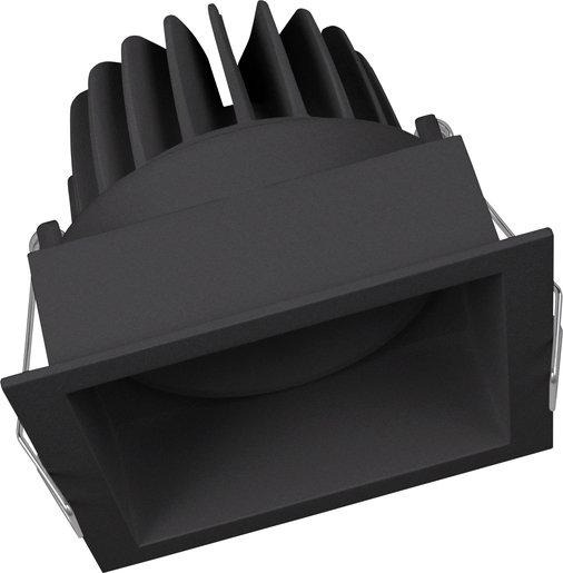 LED-Einbaustrahler SPOT LED SQUARE DARKLIGHT ADJUST 8W 3000K 650lm 36° schwarz 