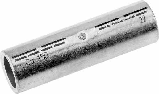 Pressverbinder 6 mm² DIN 46267 E-Cu galvanisch verzinnt 