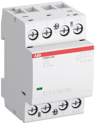 ESB Installationsschütz brummfrei für 230 V AC/DC 40 A - 4 Schließer 