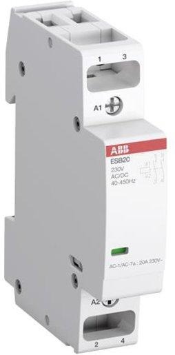 ESB Installationsschütz brummfrei für 230 V AC/DC 20 A - 1 Schließer / 1 Öffner 