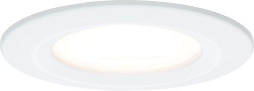 Einbauleuchte Nova rund starr IP44 1x6,5W GU10-LED 2700K Weiß matt 