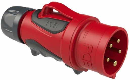 CEE Stecker 32A 5p 6h GRIP IP44/54 