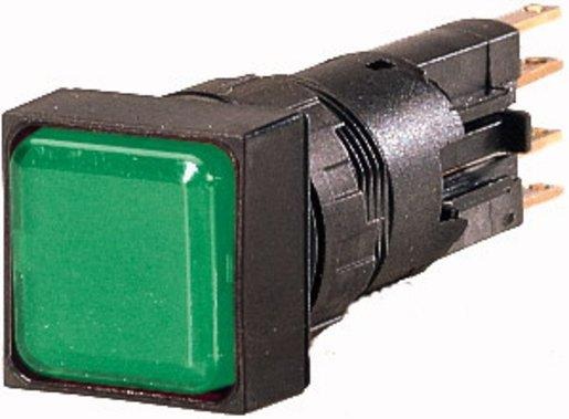 Leuchtmelder flach grün + Glühlampe 24 V 